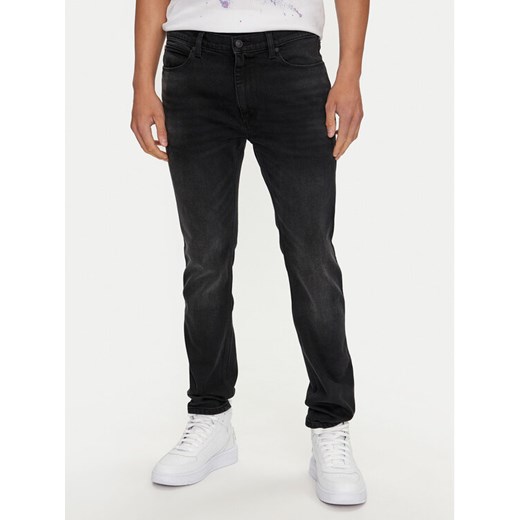 Hugo Jeansy 50524229 Czarny Extra Slim Fit ze sklepu MODIVO w kategorii Jeansy męskie - zdjęcie 184623255