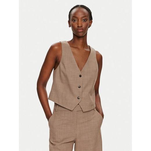 MAX&Co. Kamizelka 2426156012200 Brązowy Regular Fit ze sklepu MODIVO w kategorii Kamizelki damskie - zdjęcie 184623258