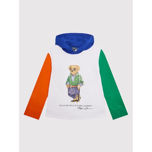 Polo Ralph Lauren Bluza 323865679001 Biały Regular Fit ze sklepu MODIVO w kategorii Bluzy chłopięce - zdjęcie 184623338