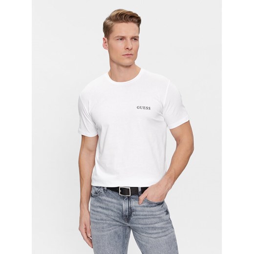 Guess T-Shirt Joe U4RM01 K6YW0 Biały Regular Fit ze sklepu MODIVO w kategorii T-shirty męskie - zdjęcie 184623497
