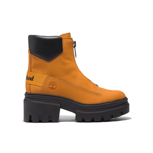 Timberland Botki Everleigh Boot Front Zip TB0A5YHM2311 Brązowy ze sklepu MODIVO w kategorii Botki - zdjęcie 184623535