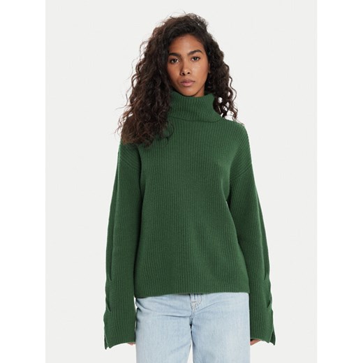 United Colors Of Benetton Golf 1244D203D Zielony Regular Fit ze sklepu MODIVO w kategorii Swetry damskie - zdjęcie 184623556