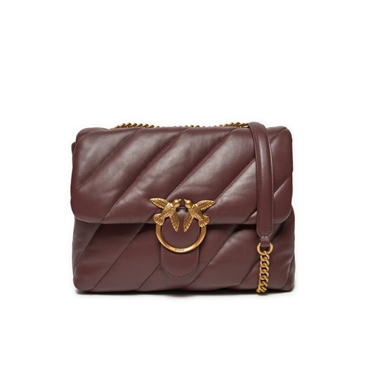 PINKO Torebka Love Puff Big Cl AI 23-24 PLTT 100037 A0F2 Brązowy ze sklepu MODIVO w kategorii Kopertówki - zdjęcie 184623635