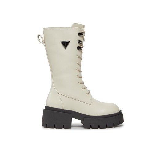 Guess Trapery Lillian FL8LIL ELE11 Écru ze sklepu MODIVO w kategorii Workery damskie - zdjęcie 184623636