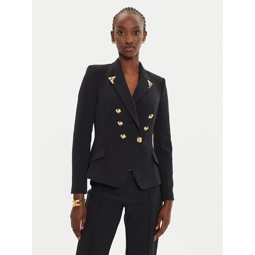 Elisabetta Franchi Marynarka GI-095-46E2-V600 Czarny Slim Fit ze sklepu MODIVO w kategorii Marynarki damskie - zdjęcie 184623678