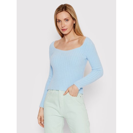 DeeZee Sweter Delaware AL002 Niebieski Regular Fit ze sklepu MODIVO w kategorii Swetry damskie - zdjęcie 184623715