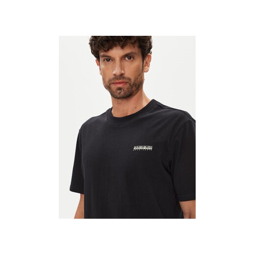 Napapijri T-Shirt Smallbox NP0A88TR Czarny Regular Fit Napapijri XXL MODIVO