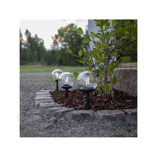 STAR Trading Solarne lampy LED (3 szt.) &quot;Globe&quot; w kolorze czarnym - Star Trading onesize wyprzedaż Limango Polska