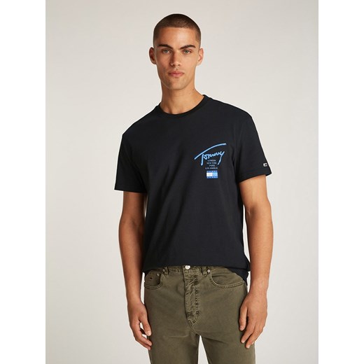 TOMMY JEANS Koszulka w kolorze czarnym ze sklepu Limango Polska w kategorii T-shirty męskie - zdjęcie 184627517