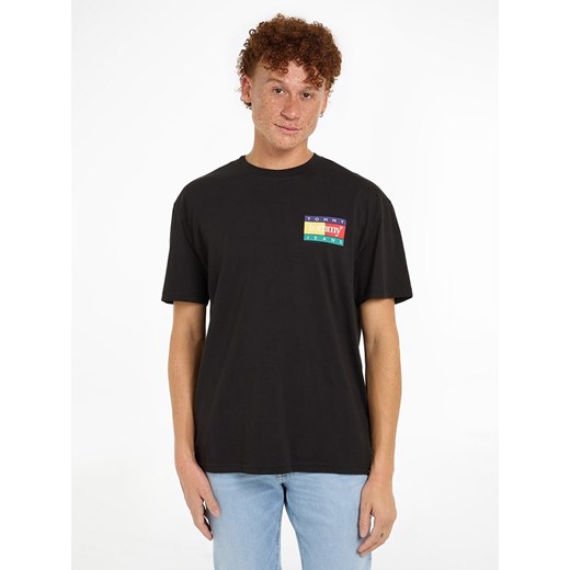 TOMMY JEANS Koszulka w kolorze czarnym ze sklepu Limango Polska w kategorii T-shirty męskie - zdjęcie 184627559