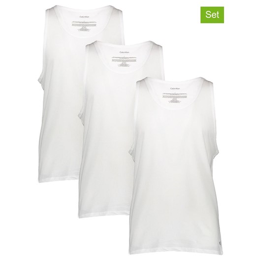 CALVIN KLEIN UNDERWEAR Podkoszulki (3 szt.) w kolorze białym ze sklepu Limango Polska w kategorii Podkoszulki męskie - zdjęcie 184627668