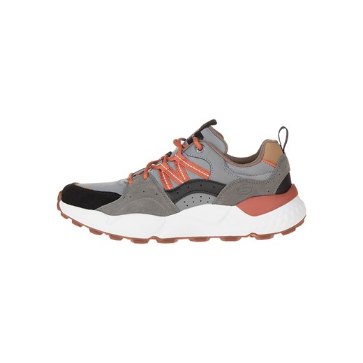 Skechers Skórzane sneakersy &quot;Bendino Dormer&quot; w kolorze pomarańczowo-szarym ze sklepu Limango Polska w kategorii Buty sportowe męskie - zdjęcie 184628016