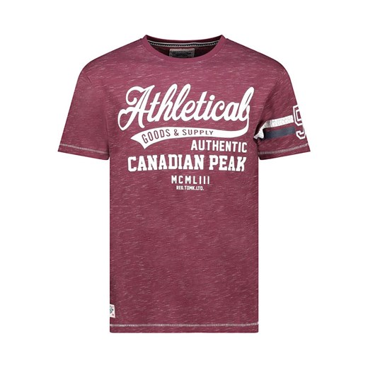 Canadian Peak Koszulka &quot;Jortlabeak&quot; w kolorze bordowym ze sklepu Limango Polska w kategorii T-shirty męskie - zdjęcie 184628077