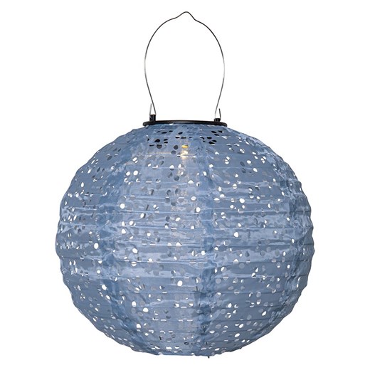 STAR Trading Solarny lampion LED &quot;Festa&quot; w kolorze niebieskim ze sklepu Limango Polska w kategorii Oświetlenie ogrodowe - zdjęcie 184628416