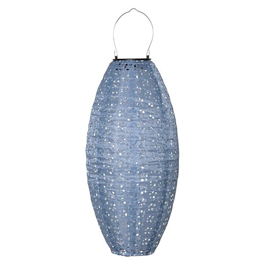 STAR Trading Solarny lampion LED &quot;Festa&quot; w kolorze niebieskim - 20 x 40 cm ze sklepu Limango Polska w kategorii Oświetlenie ogrodowe - zdjęcie 184628425