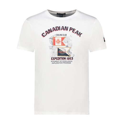 Canadian Peak Koszulka &quot;Jamareak&quot; w kolorze białym ze sklepu Limango Polska w kategorii T-shirty męskie - zdjęcie 184628725