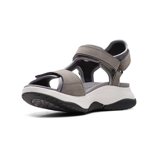 Clarks Sandały "Wave2.0 Skip" w kolorze szarym Clarks 41.5 okazja Limango Polska