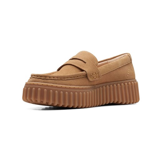 Clarks Skórzane mokasyny "Torhill Penny" w kolorze jasnobrązowym Clarks 39,5 Limango Polska promocja