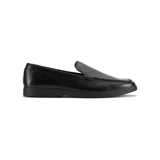 Clarks Skórzane slippersy &quot;Torford Easy&quot; w kolorze czarnym ze sklepu Limango Polska w kategorii Buty sportowe męskie - zdjęcie 184628947