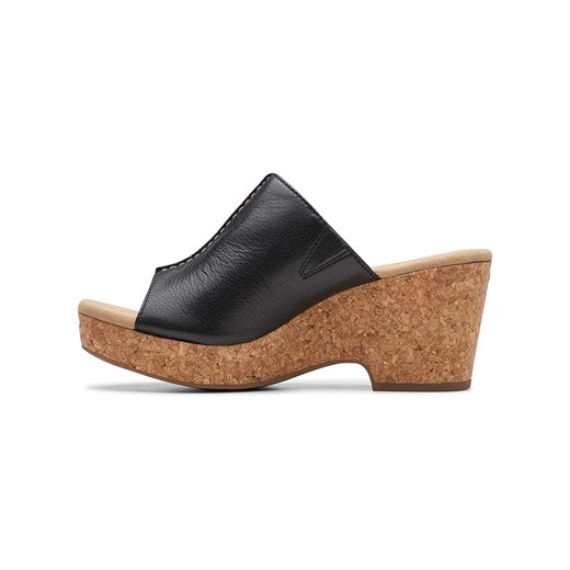 Clarks Skórzane klapki "Giselle Orchid" w kolorze czarnym Clarks 38 promocyjna cena Limango Polska