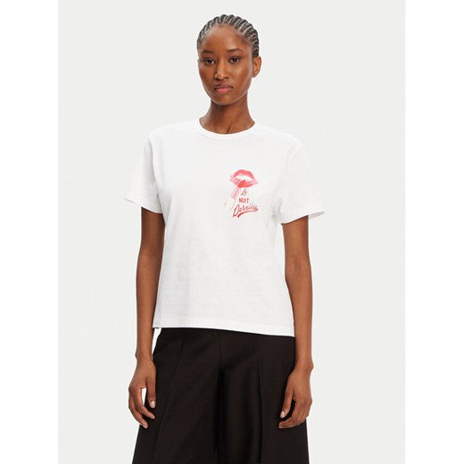 HUGO T-Shirt Destrel_2 50544897 Biały Relaxed Fit ze sklepu MODIVO w kategorii Bluzki damskie - zdjęcie 184629035