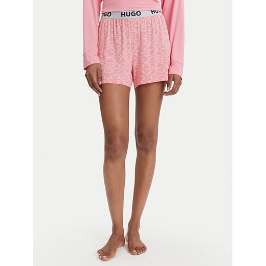 HUGO Szorty piżamowe Unite 50490704 Różowy Relaxed Fit ze sklepu MODIVO w kategorii Piżamy damskie - zdjęcie 184629058