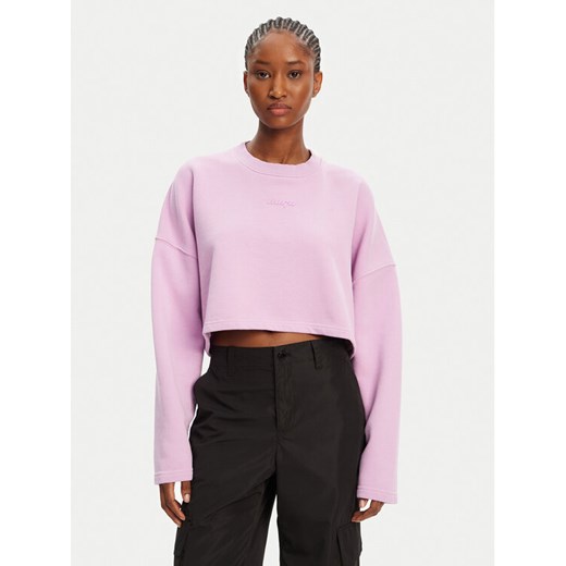 HUGO Bluza Derissa_B 50545035 Różowy Relaxed Fit ze sklepu MODIVO w kategorii Bluzy damskie - zdjęcie 184629085