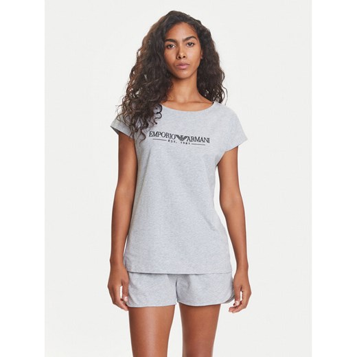 Emporio Armani Underwear Piżama EW000495 AF10881 O8002 Szary Regular Fit ze sklepu MODIVO w kategorii Piżamy damskie - zdjęcie 184629089