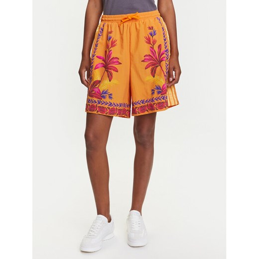 adidas Szorty sportowe FARM JD6289 Pomarańczowy Loose Fit ze sklepu MODIVO w kategorii Szorty - zdjęcie 184629109