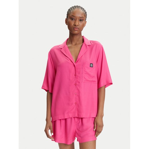 HUGO Piżama Jade 50540051 Różowy Relaxed Fit ze sklepu MODIVO w kategorii Piżamy damskie - zdjęcie 184629117
