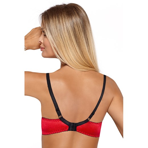 Biustonosz push-up PariPari Catherine IV red-black 75B kontri.pl