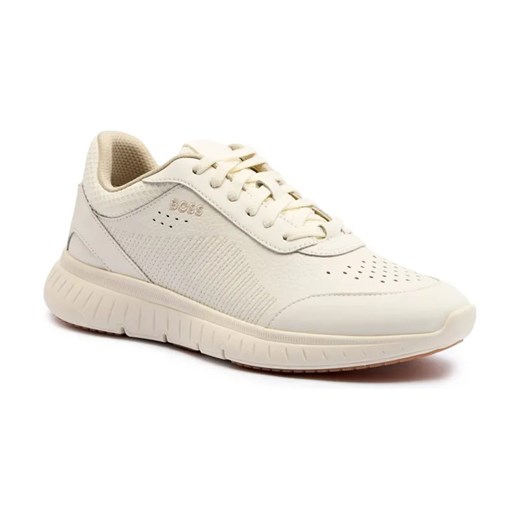 BOSS BLACK Skórzane sneakersy Titanis_Runn_ltmx ze sklepu Gomez Fashion Store w kategorii Buty sportowe męskie - zdjęcie 184630738
