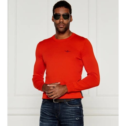 Aeronautica Militare Sweter GIROCOLLO | Regular Fit ze sklepu Gomez Fashion Store w kategorii Swetry męskie - zdjęcie 184630755