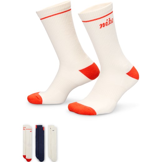 Klasyczne skarpety z amortyzacją Nike Everyday Plus (3 pary) - Wielokolorowe Nike 46-50 Nike poland