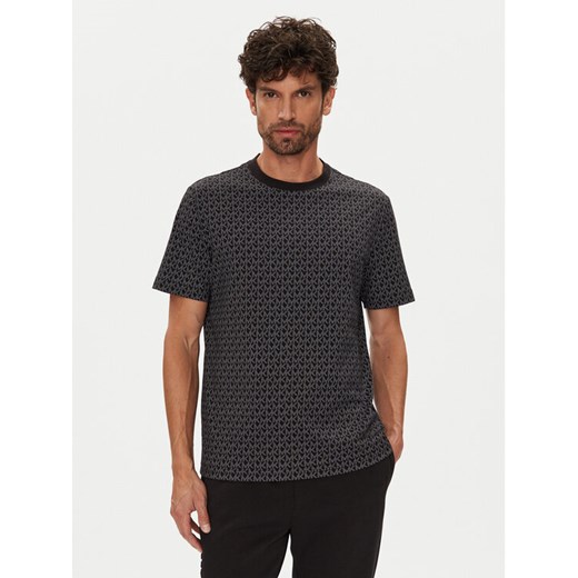 Michael Kors T-Shirt CS5529A5KS Czarny Regular Fit ze sklepu MODIVO w kategorii T-shirty męskie - zdjęcie 184632549