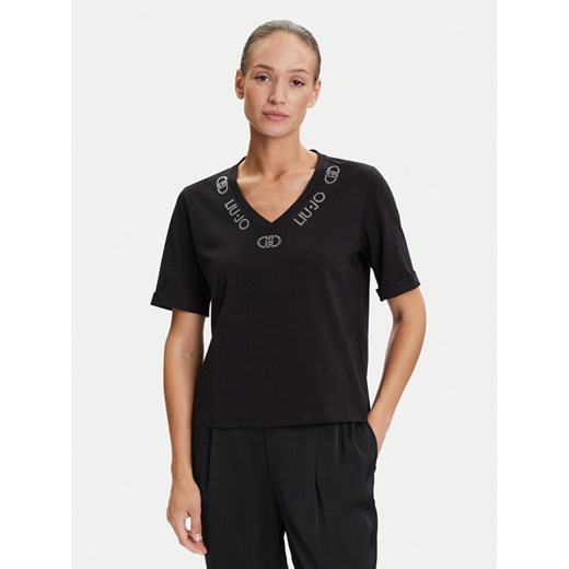 Liu Jo Sport T-Shirt TF5143 JS003 Czarny Regular Fit ze sklepu MODIVO w kategorii Bluzki damskie - zdjęcie 184632586
