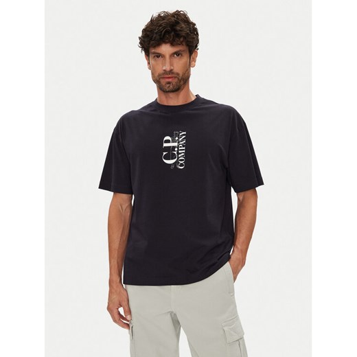 C.P. Company T-Shirt 19CMTS092A005100W Granatowy Regular Fit ze sklepu MODIVO w kategorii T-shirty męskie - zdjęcie 184632617