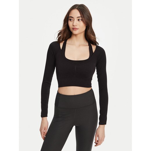 Guess Bluzka V5YP06 Z3OA0 Czarny Slim Fit ze sklepu MODIVO w kategorii Bluzki damskie - zdjęcie 184632625