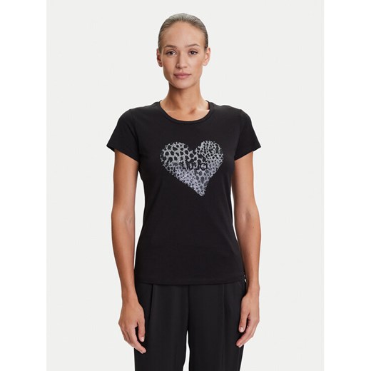 Liu Jo T-Shirt UF5264 JS923 Czarny Regular Fit ze sklepu MODIVO w kategorii Bluzki damskie - zdjęcie 184632627