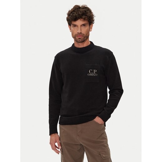 C.P. Company Sweter 19CMKN061A110432A Czarny Regular Fit ze sklepu MODIVO w kategorii Swetry męskie - zdjęcie 184632686