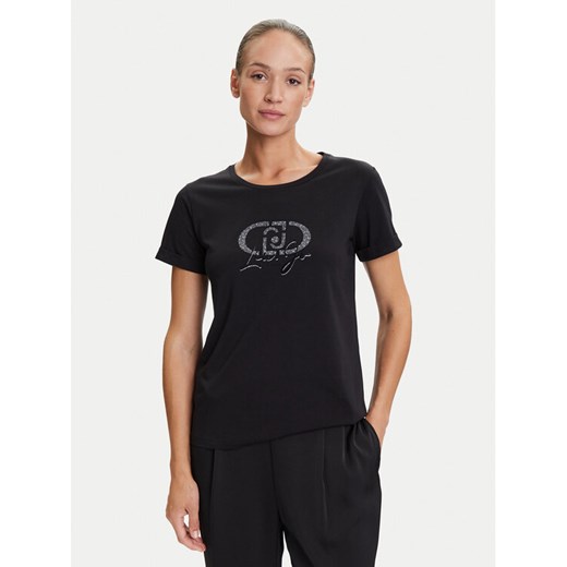 Liu Jo Sport T-Shirt TF5163 JS923 Czarny Regular Fit ze sklepu MODIVO w kategorii Bluzki damskie - zdjęcie 184632695