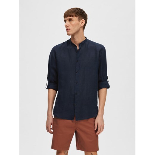Selected Homme Koszula 16088372 Granatowy Regular Fit ze sklepu MODIVO w kategorii Koszule męskie - zdjęcie 184632697