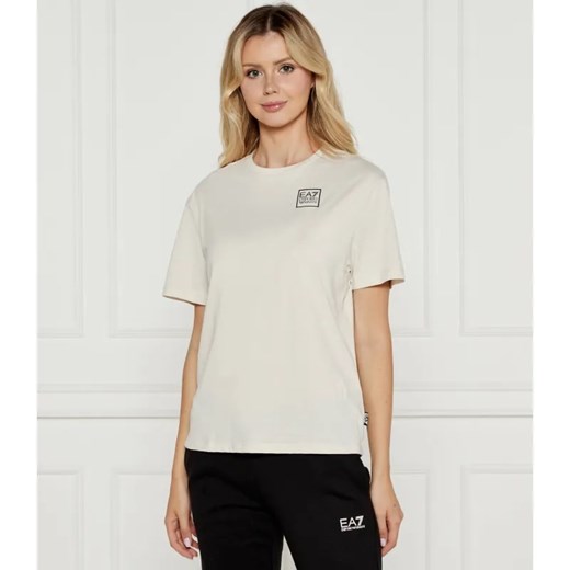 EA7 T-shirt | Regular Fit ze sklepu Gomez Fashion Store w kategorii Bluzki damskie - zdjęcie 184634968