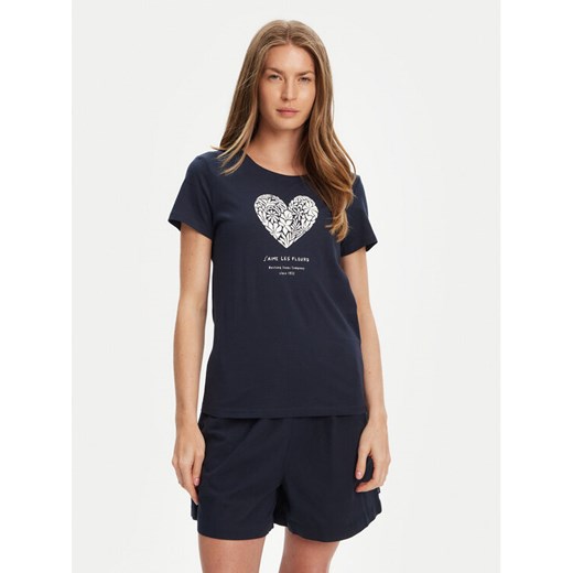 Mustang T-Shirt Alma 1016156 Granatowy Regular Fit ze sklepu MODIVO w kategorii Bluzki damskie - zdjęcie 184635205