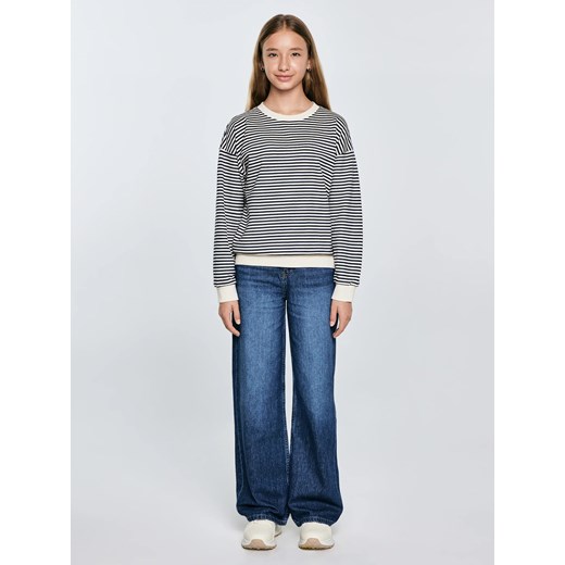 Bluza dziewczęca w paski granatowa-beżowa Lanla 403 146 Big Star