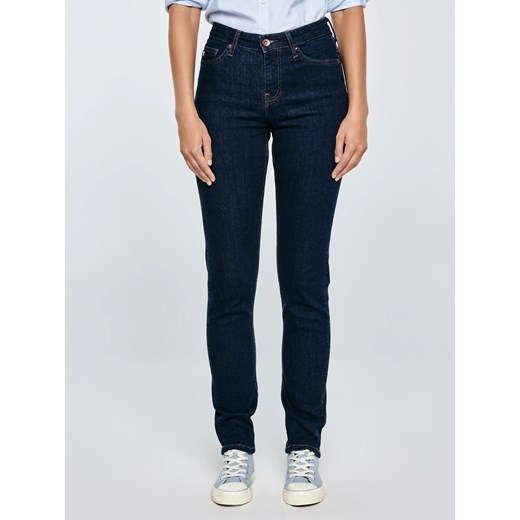 Jeansy damskie z wysokim stanem granatowe Katrina High Waist 720 ze sklepu Big Star w kategorii Jeansy damskie - zdjęcie 184635465