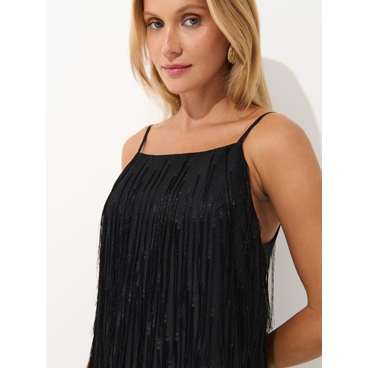 Mohito - Sukienka mini z frędzlami - czarny Mohito 32 Mohito