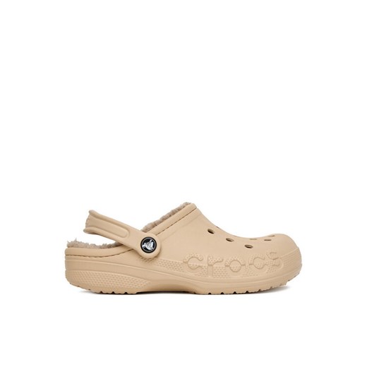 Klapki Crocs C-BAYA LINED CLOG 205969-2ZM Beżowy ze sklepu eobuwie.pl w kategorii Klapki damskie - zdjęcie 184637287