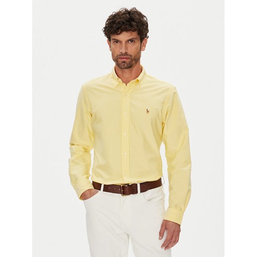 Polo Ralph Lauren Koszula 710795462004 Żółty Custom Fit ze sklepu MODIVO w kategorii Koszule męskie - zdjęcie 184637615