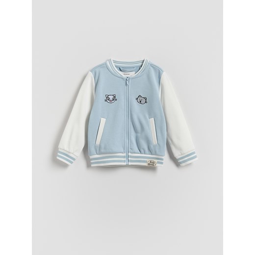 Reserved - Bluza Kicia Kocia - jasnoniebieski ze sklepu Reserved w kategorii Bluzy dziewczęce - zdjęcie 184638028